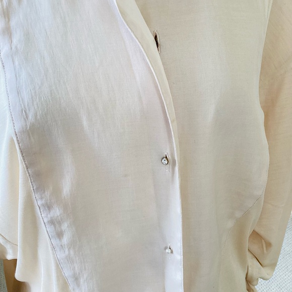 Stella McCartney Vintage Rare Runway Neutral Beige Tunic Top SZ 2/38 - Picture 14 of 14